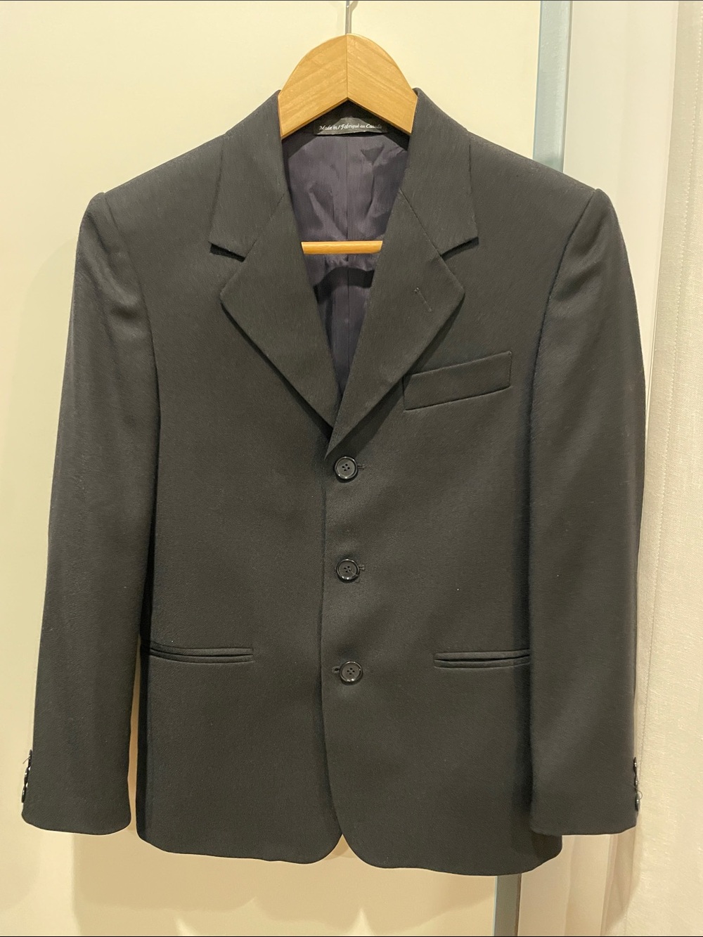 Perry Ellis Boy’s Black Single-Breasted Blazer